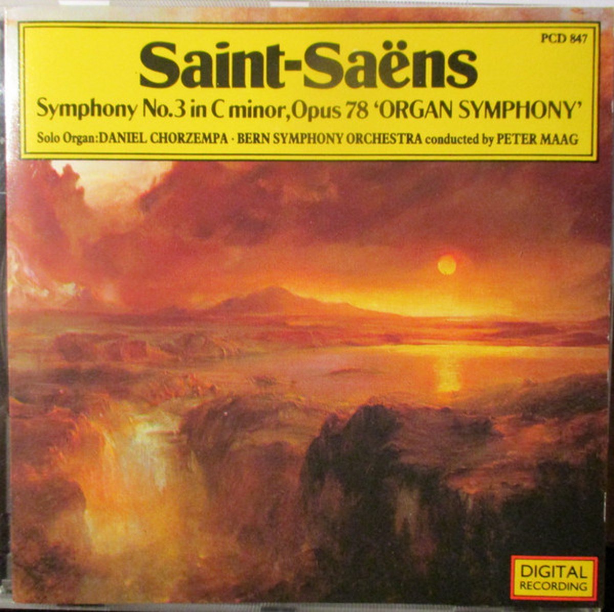 SAINT-SAENS - SYMPHONY NO 3 - BERN SYMPHONY ORCHESTRA / PETER MAAG