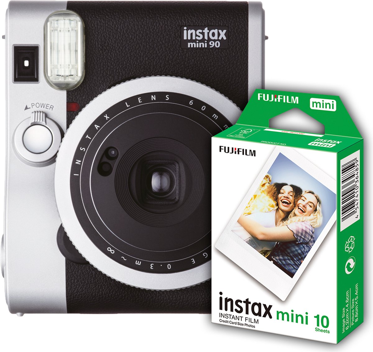 Appareil photo instantané Fujifilm Instax Mini 40 Noir + Pack de 10 films +  Etui de protection Noir - Appareil photo instantané - Achat & prix