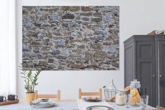 Tableau sur toile Galets - Vintage - Mur - 150x100 cm - Décoration murale