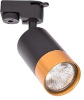 LED tracklight - Railspot - 1 fase - GU10 fitting - 55mm - Zwart/goud