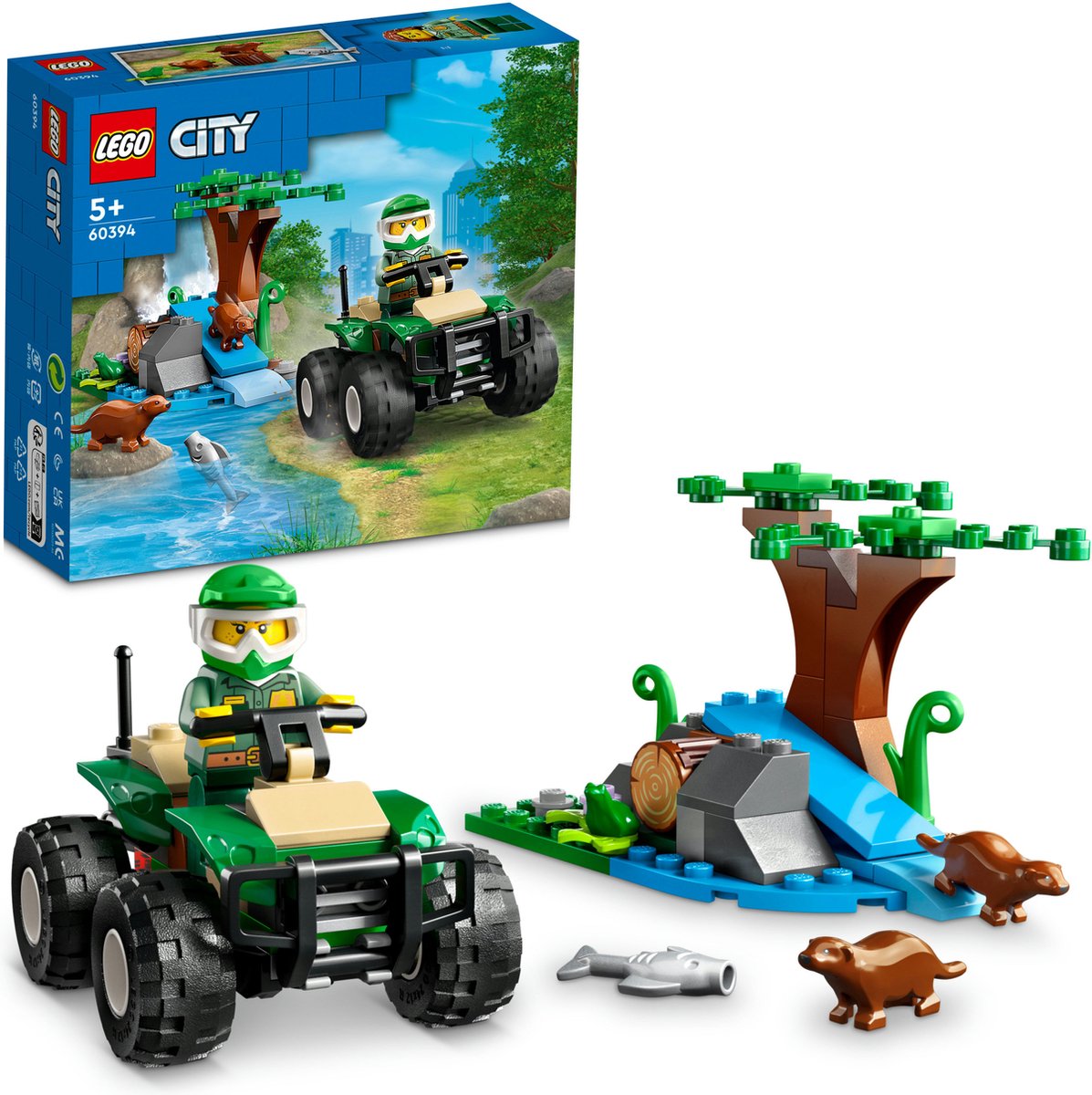 LEGO City 60394 Terreinwagen en otterhabitat Bouwset — afbeelding 3