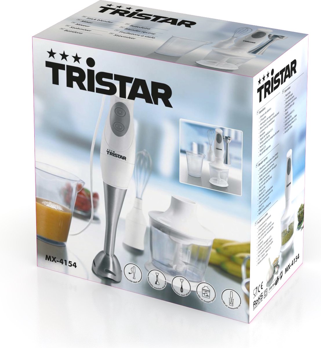 Tristar MX-4154 - Staafmixer incl accessoires | bol.com
