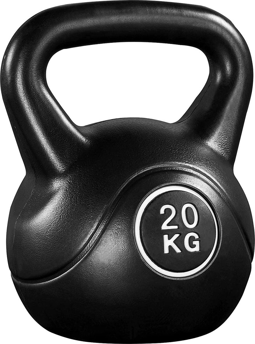 Kettlebell, 20 kg, gewichten, voor krachttraining, fitness, gymnastiek, kogelgewicht, gewicht 611307