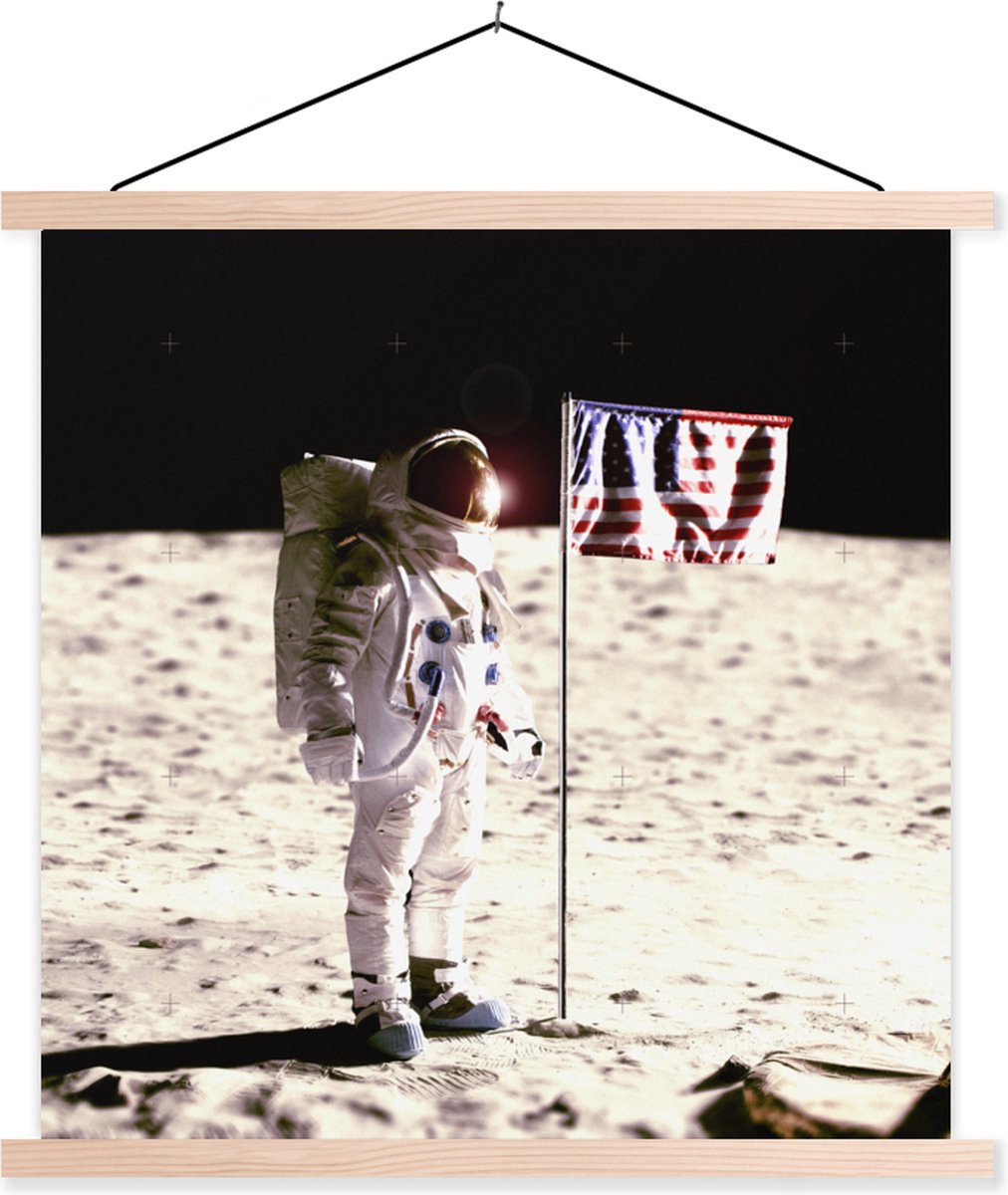 Astronaute dans l'espace affiche la Terre 60x90 cm - Tirage photo