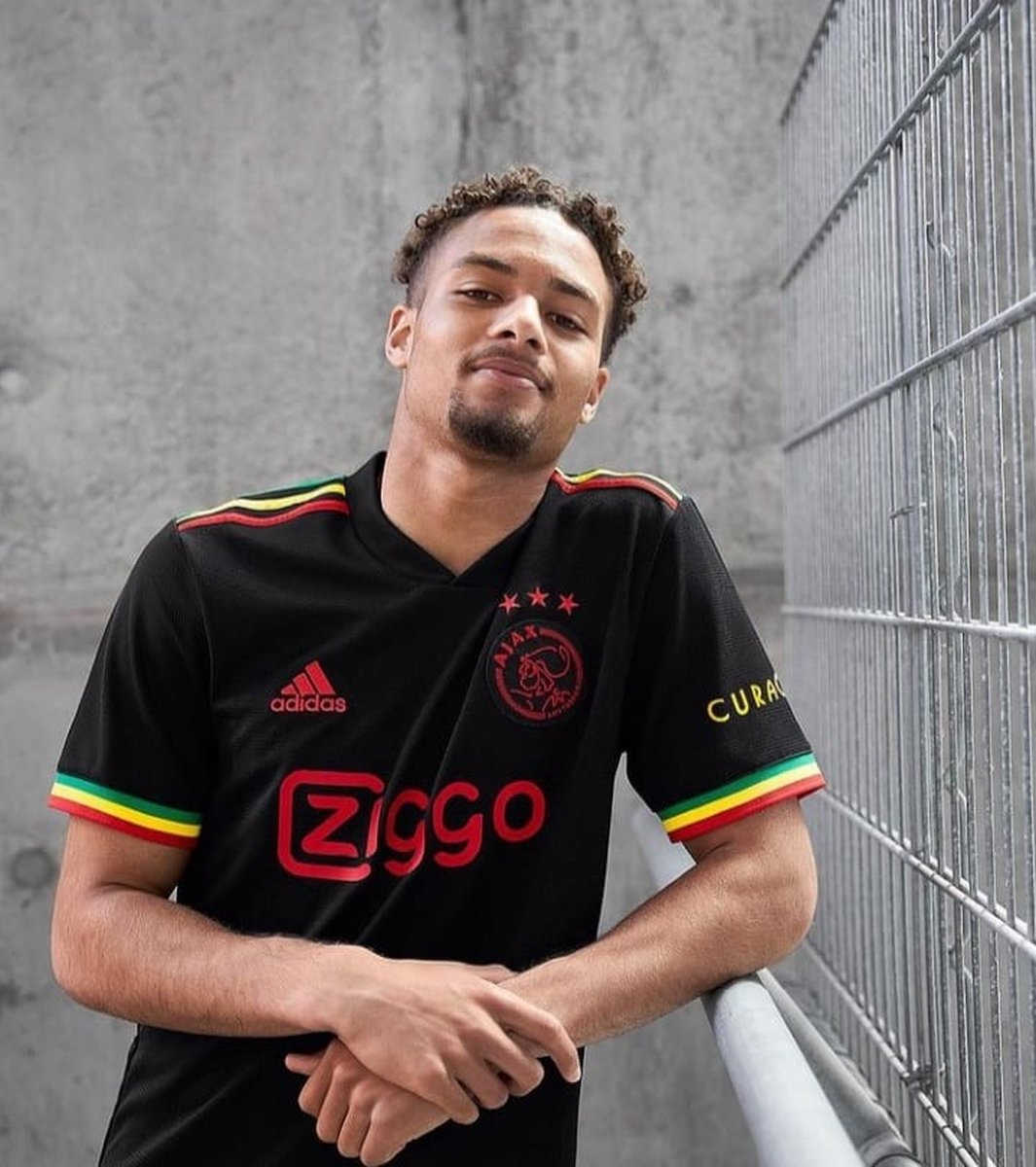 Ajax Amsterdam 3e Shirt Bob Marley voetbalshirt 2022 zwart rood s m l xl  xxl |... | bol.com