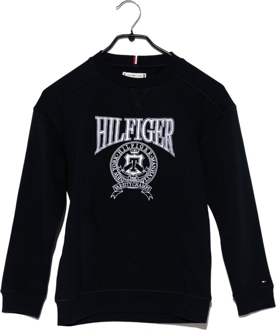 Tommy Hilfiger Kids Varsity Sweatshirt Kids - Unisexe - Zwart