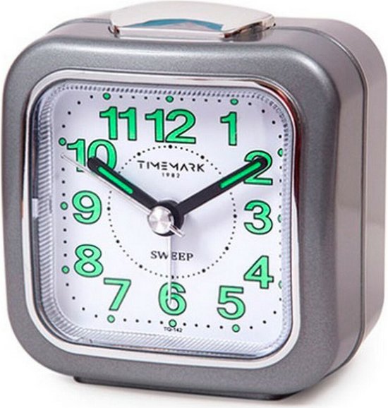 Analoge alarmklok Timemark Grijs (7.5 x 8 x 4.5 cm)