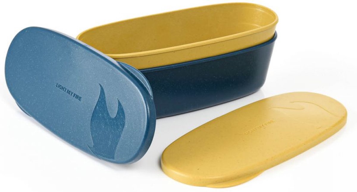 Light My Fire Snapbox Oval Bio 2-pack Container Blauw