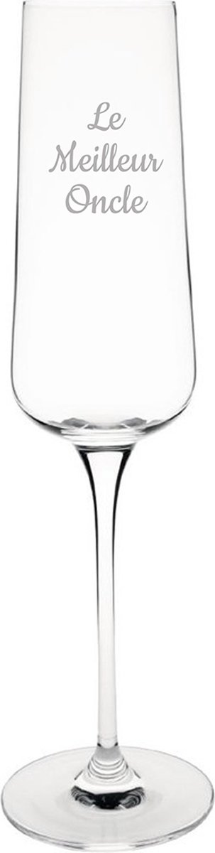Champagneglas gegraveerd - 27cl - Le Meilleur Oncle