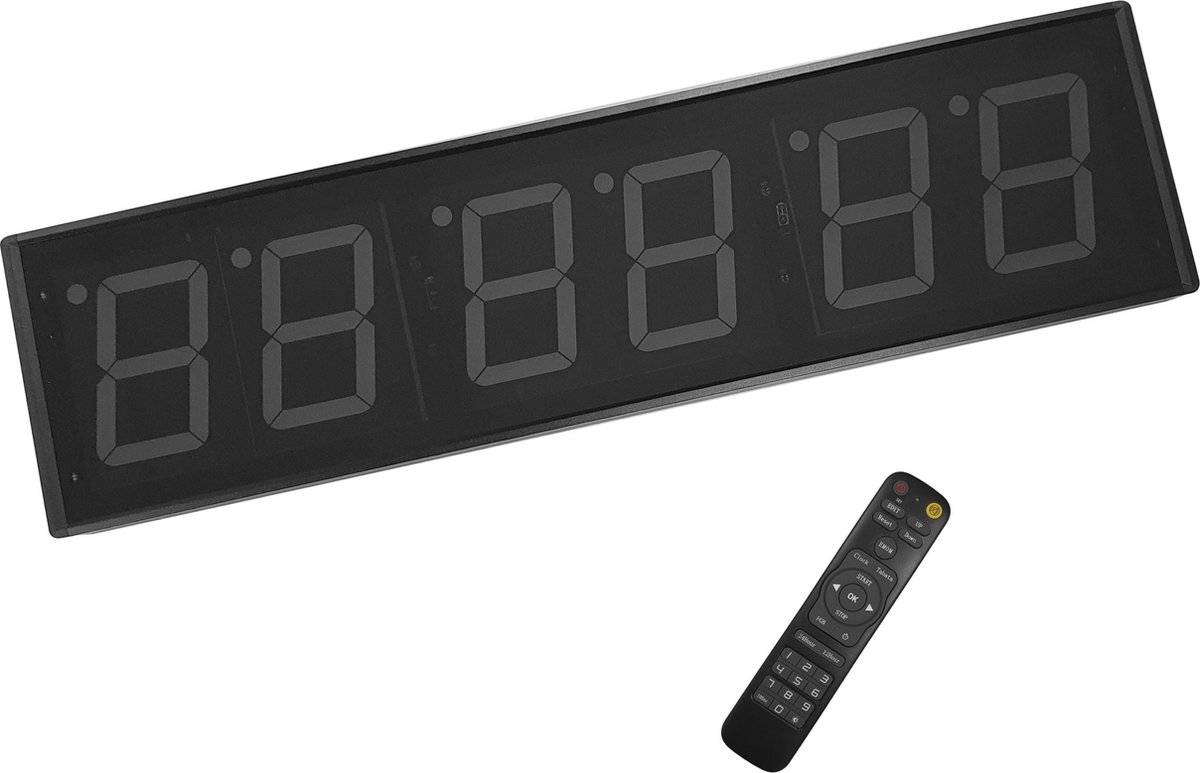 Stiel 6 Digit Timer - 10 programmeerbare tijden - (USB-C) - Zwart - Stiel