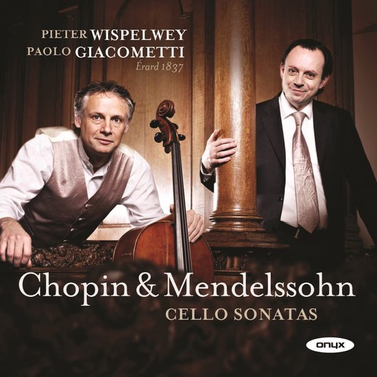 Pieter Wispelwey en Paolo Giacometti op de hoes van Mendelssohn: Cello Sonata No. 2 | Chopin: Cello Sonata.