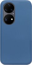 ADEL Premium Siliconen Back Cover Softcase Hoesje Geschikt voor Huawei P50 Pro - Blauw