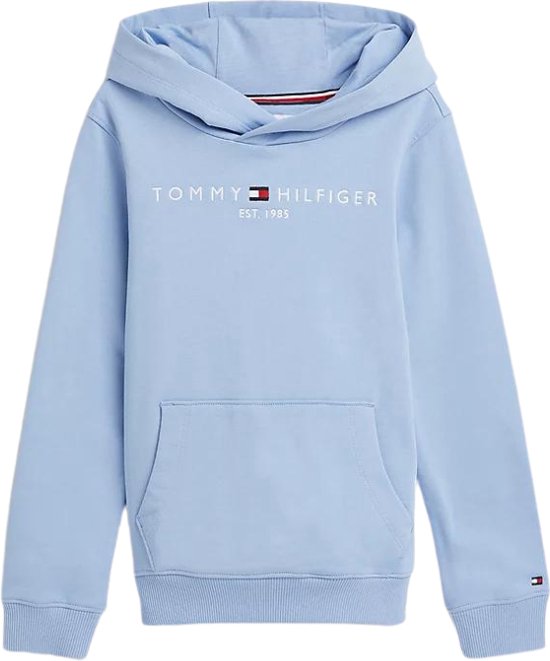 Tommy Kids Essential Hoodie Kids Unisex Lichtblauw 14 jaar bol