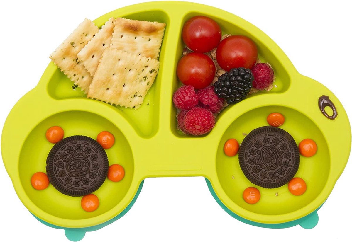 Assiette en silicone sans BPA pour bébé, assiette à manger pour enfants,  aspiration sûre, vaisselle d'entraînement pour tout-petits, bols