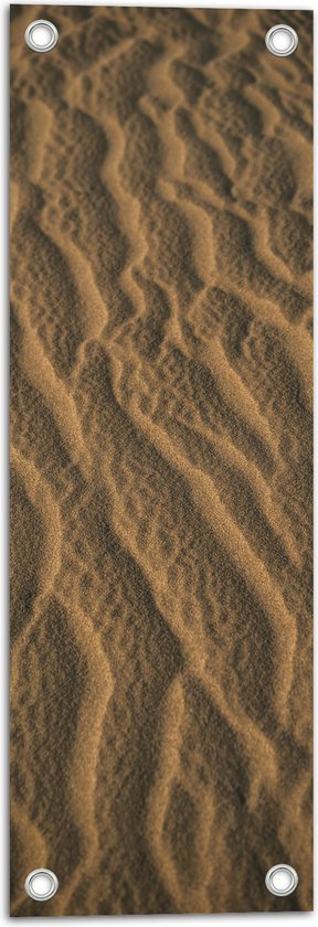 Tuinposter – Golvend Zand - 20x60 cm Foto op Tuinposter (wanddecoratie voor buiten en binnen)