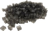100 Bouwstenen 2x2 | Transparant Zwart | Compatibel met Lego Classic | Keuze uit vele kleuren | SmallBricks