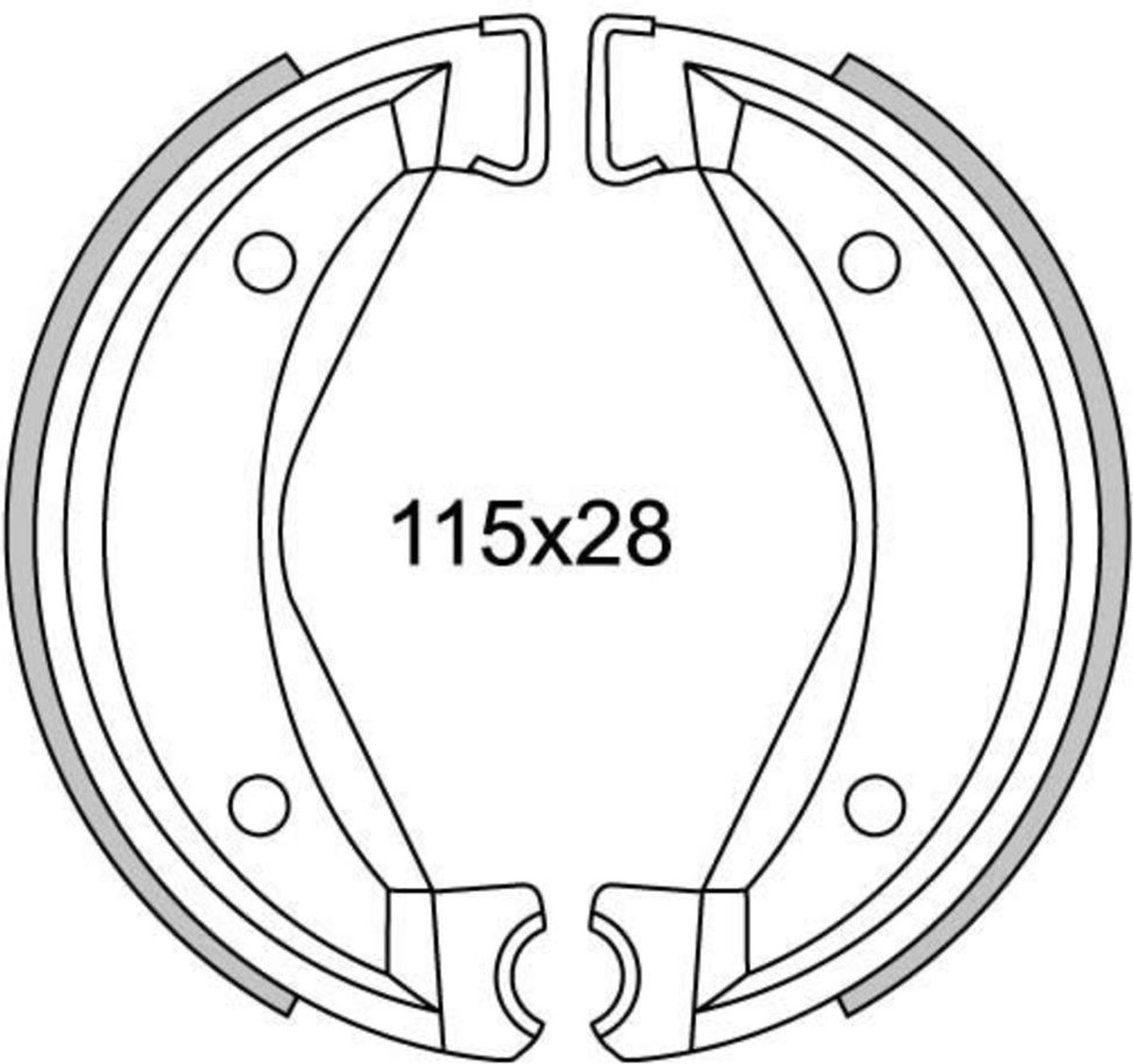 Remsegmentset Newfren GF1295 Zundapp velocita