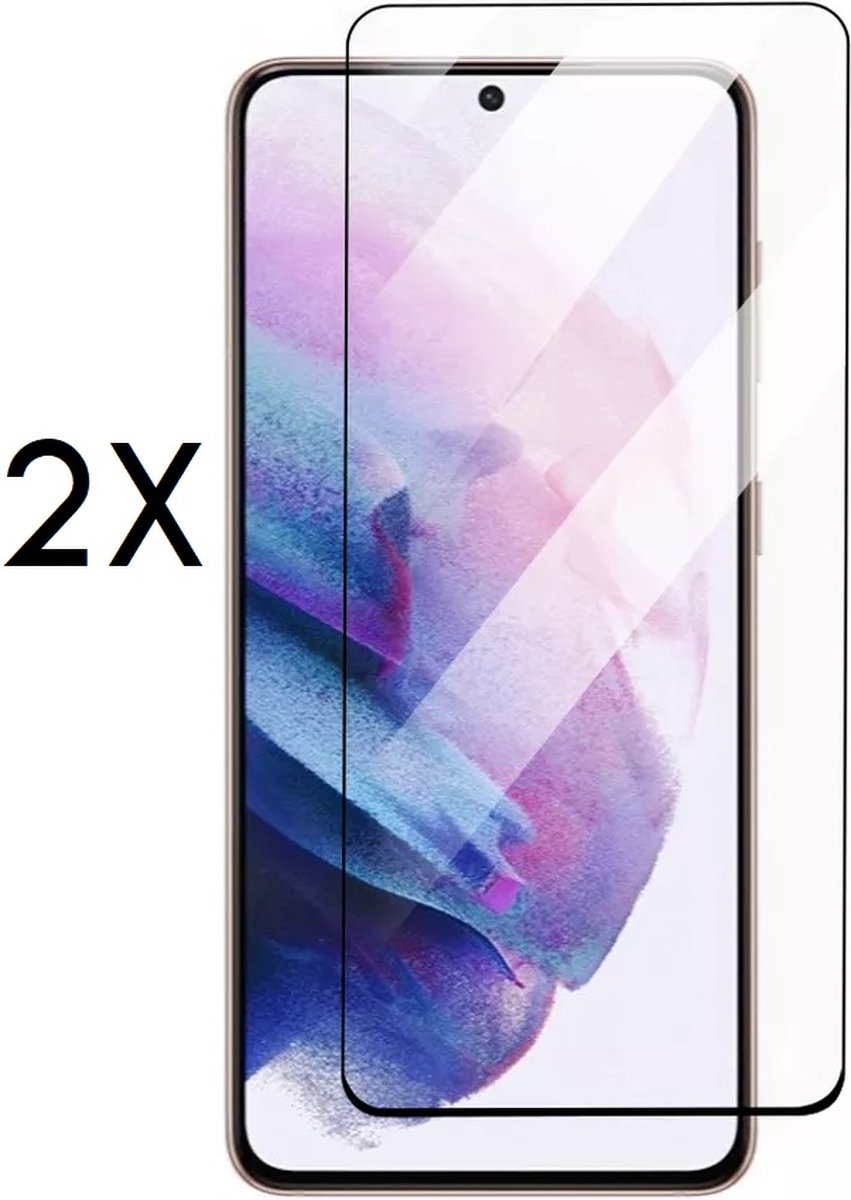 Screenz® - Screenprotector geschikt voor Samsung Galaxy S21 Plus - Beschermglas - Screen protector geschikt voor S21 Plus - glasplaatje - Dicht, zonder fingerprint - 2 stuks