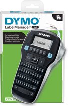 DYMO LabelManager 160-labelmaker | Draagbare labelprinter met AZERTY-toetsenbord | Inclusief zwart-wit D1-labeltape (12 mm) | Voor thuis en op kantoor