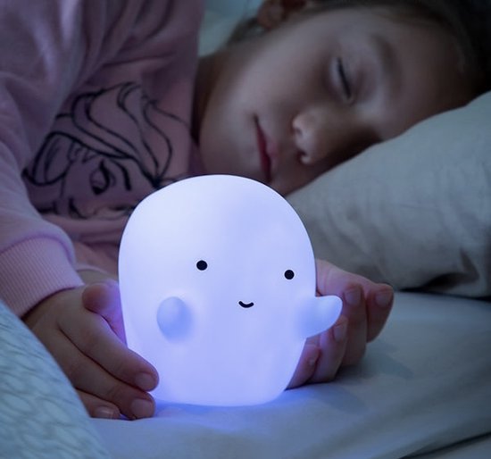Babycure Casper la veilleuse fantôme, Lampe de nuit LED, Piles incluses, Cadeau de