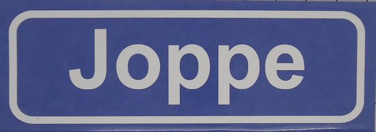 Aimant de réfrigérateur avec nom de lieu Joppe.