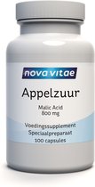 Nova Vitae - Appelzuur - Malic Acid - Spijsvertering - Energie - Ontgifting - 800 mg - 100 capsules