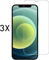 Screenz® - Screenprotector geschikt voor iPhone X/XS/10/11 Pro - Tempered glass Screen protector geschikt voor iPhone X/XS/10/11 Pro - Beschermglas met dichte notch - Glasplaatje - 3 stuks