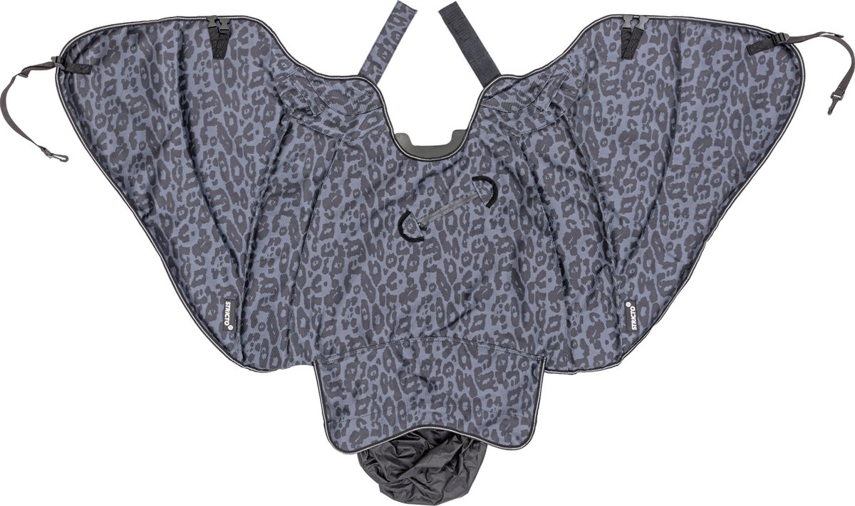 Stricto® - Premium scooter Heavy Duty beenkleed - Luipaard Grijs – water & winddicht – beenkleed universeel met imperfectie – foto 4