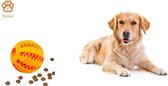 Honden Speelgoed - Hondenspeeltjes - Hondenbal - Hondenspeelgoed - Honden Speelgoed Intelligentie - Honden Bal - Snackbal Hond - Kauwspeelgoed Hond - Oranje - 7 Cm