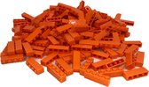100 Bouwstenen 1x4 | Orange | Compatible avec Lego Classic | Choisissez parmi plusieurs couleurs | PetitesBriques