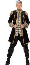 Wilbers & Wilbers - Middeleeuwen & Renaissance Kostuum - Luxe Markies Charlie Charisma Man - Zwart, Goud - Small - Carnavalskleding - Verkleedkleding