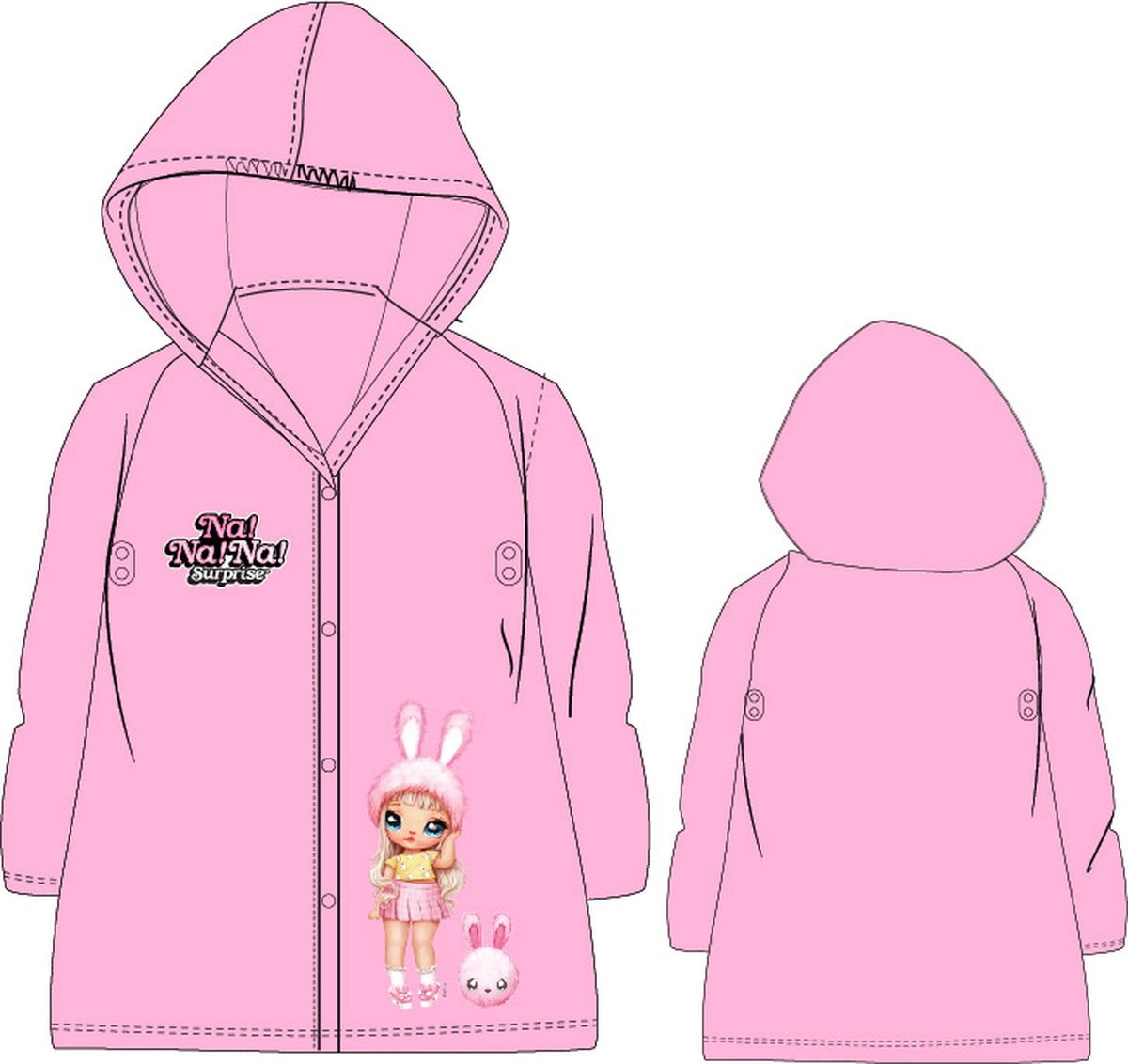 Regenjas kind roze best sale