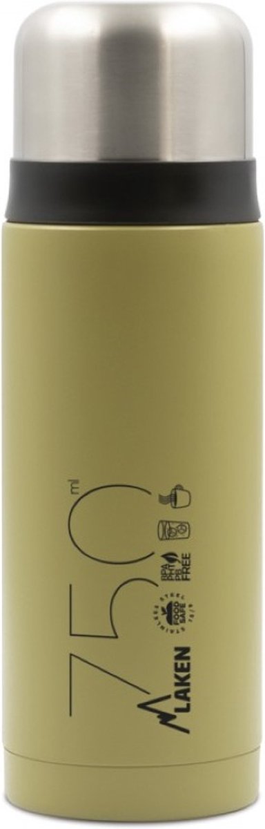 Laken thermosfles roestvrijstaal thermo bottle 0,75 L - Kakhi