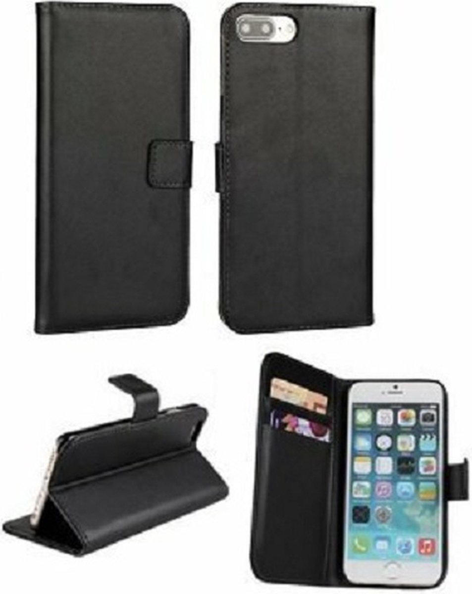 iPhone 7 PLUS Hoesje Met Pasjeshouder Bookcase Zwart