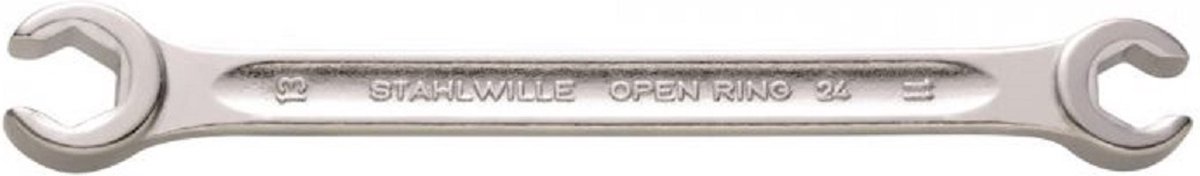 Stahlwille Open Ring 24 - Dubbele Open RingSleutel - Chroom Alloy Steel Verchroomd - maat 12/14 - Prijs per stuk