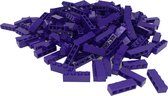 100 Bouwstenen 1x4 | Paars | Compatibel met Lego Classic | Keuze uit vele kleuren | SmallBricks