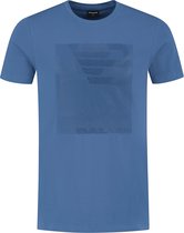 Ballin Amsterdam - Heren Slim Fit T-shirt - Blauw - Maat XL