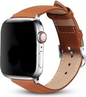 KM Deals - Smartwatch bandje - geschikt voor Apple Watch series 1/2/3/4/5/6/7/8/SE - 42/44/45MM - licht bruin