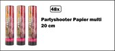 48x Party shooter paper multi 20 cm - PAPER - shooter confetti carnaval fête à thème festival après ski party