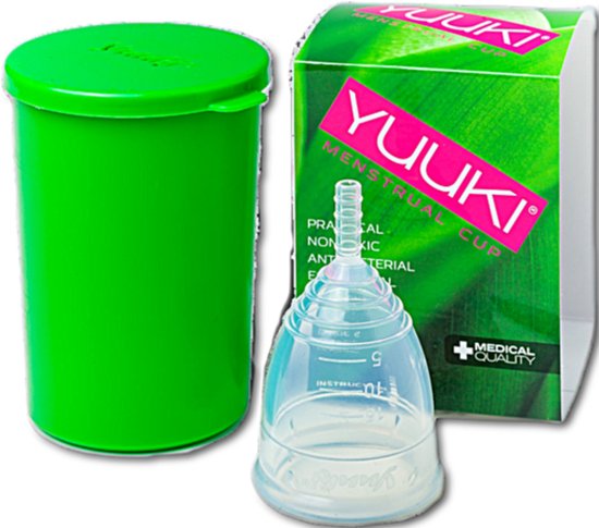 Yuuki Cup Soft - menstruatiecup - transparant - Large maat 2 - met bewaarbeker /... |