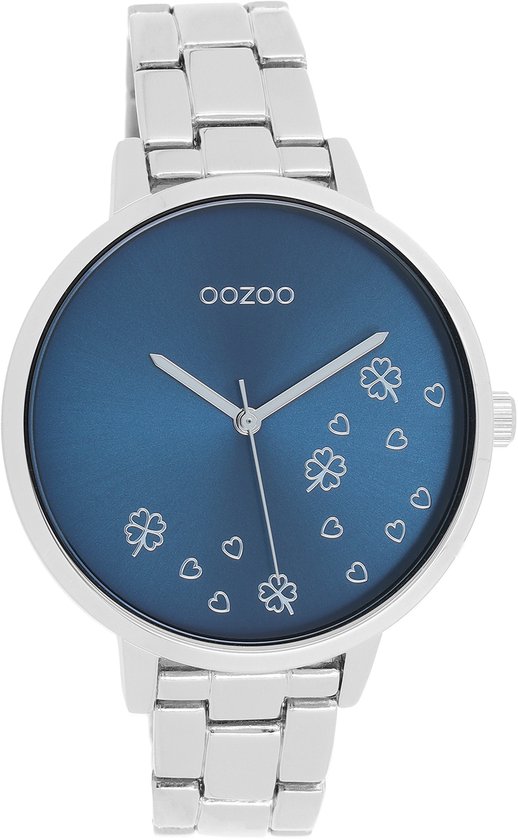 OOZOO Timepieces - Montre en argent avec bracelet en acier inoxydable argenté - C11121