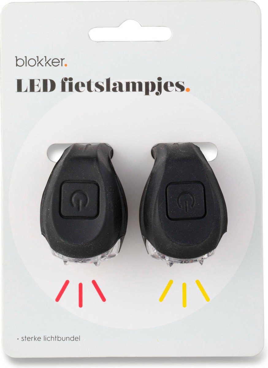 LED Siliconen fietslampjes zwart