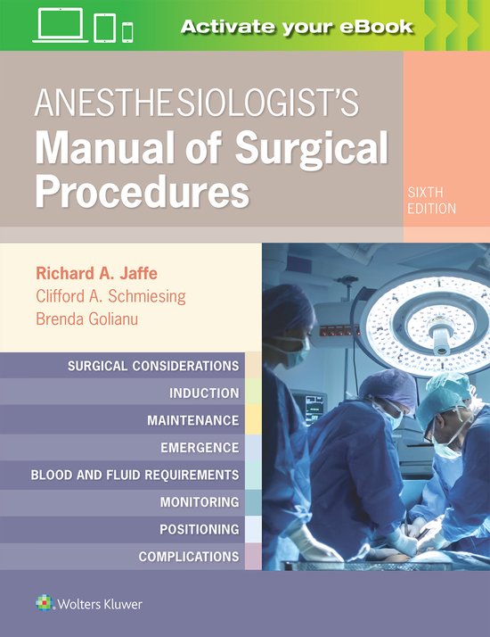 Anesthesiologist's Manual of Surgical Procedures 9781496371256