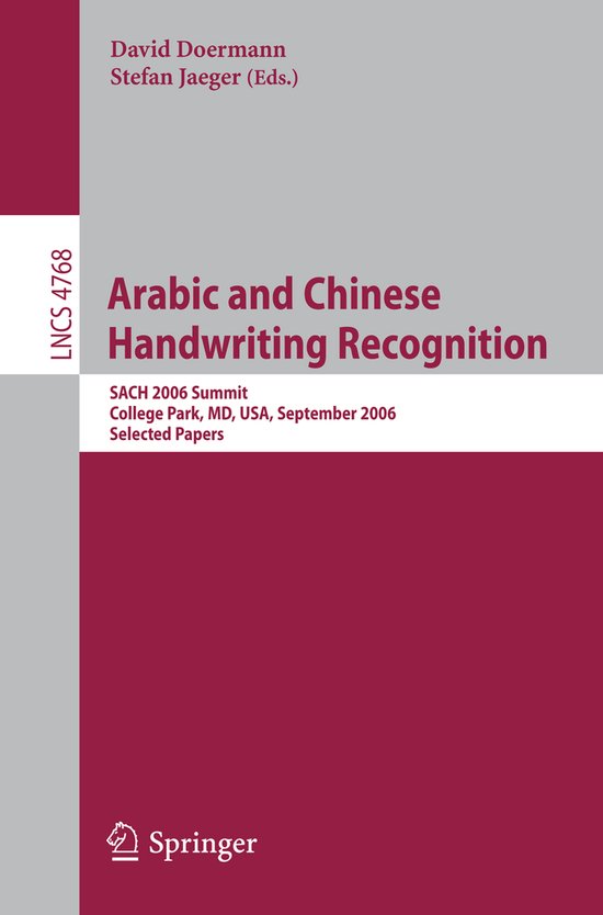 Arabic And Chinese Handwriting Recognition - cover