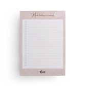 Maan Amsterdam - bloc-notes - A5 - to do list - 50 feuilles - nude
