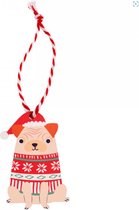 Kersthanger pug kerstbal hond - Rex London