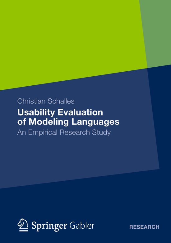 Usability Evaluation of Modeling Languages - cover