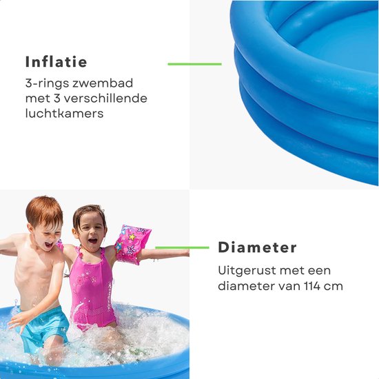 Witte opblaaszwembaden kopen? ✔️ Tot 60% korting