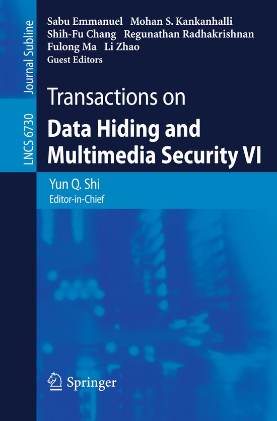 Transactions on Data Hiding and Multimedia Security VI - cover