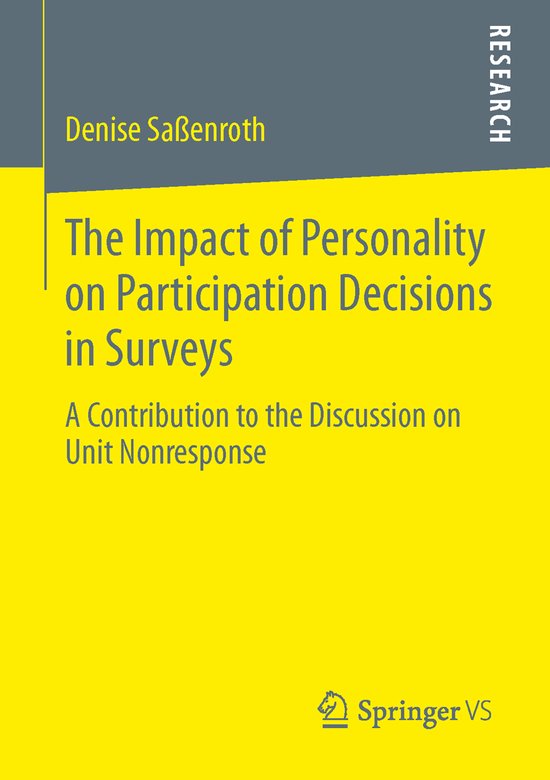 The Impact of Personality on Participation Decisions in Surv ... - cover